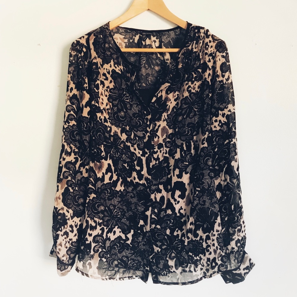 Floral long Sleeved button down shirt